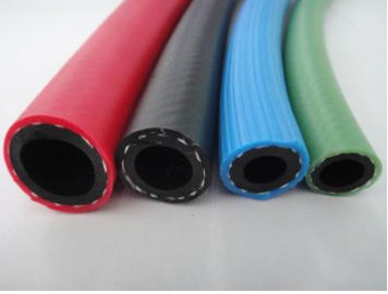 La fibra sintética del PVC del gas de la tubería neumática de alta presión del aire reforzó Mpa de la manguera 1 - 2Mpa